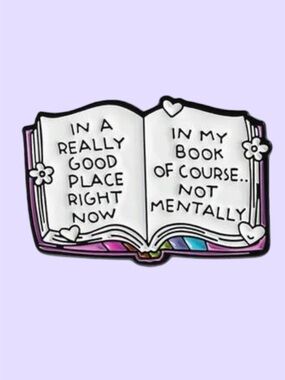 Novelty Book Pin
